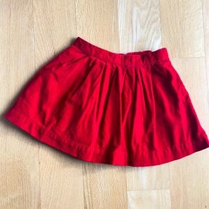 Red corduroy skirt from babyGap